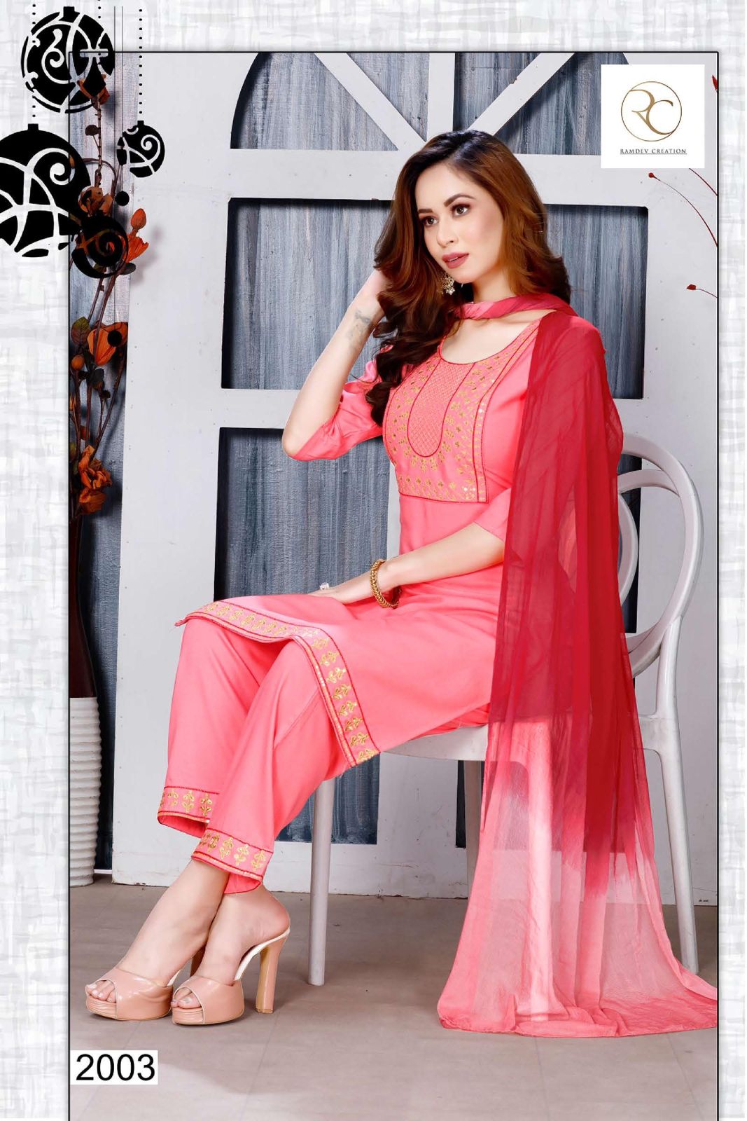 Rc Mirza Vol 1 Embroidery Readymade Suits Catalog
